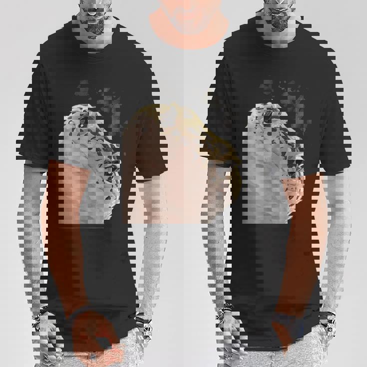 面白い好奇心が強い爬虫類ヒョウモントカゲモドキ Tシャツ 面白い贈り物