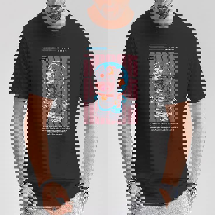 面白い日本のアニメスタイルアート ビンテージアニメ ロボットアートアニメ Tシャツ 面白い贈り物