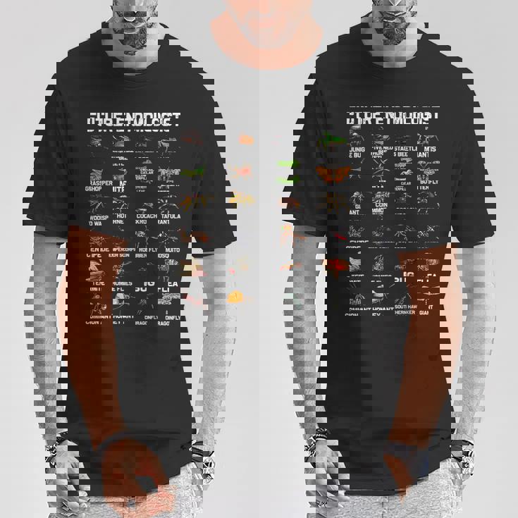 面白い昆虫学 虫虫好き 男性 女性 男の子 女の子 子供 Tシャツ 面白い贈り物