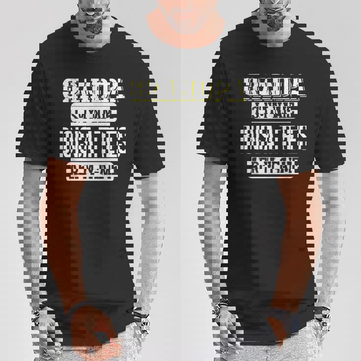 面白い盆栽の木 おじいちゃんへのギフト 父の日デザイン Tシャツ 面白い贈り物