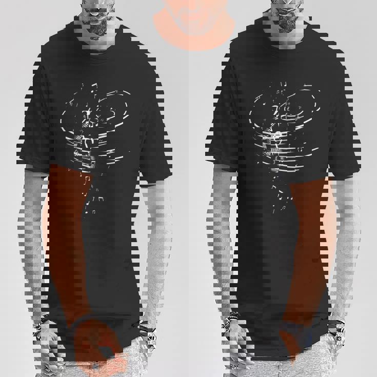 音楽のシンボル 音楽家 作曲家 音楽好き リズム Tシャツ 面白い贈り物