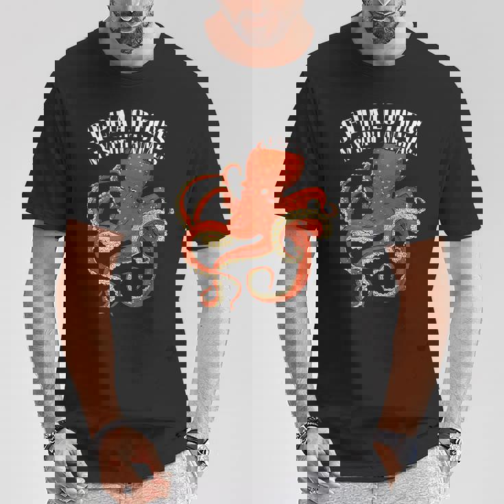 頭足類 タコ イカ 大ダコ 海洋学 Tシャツ 面白い贈り物