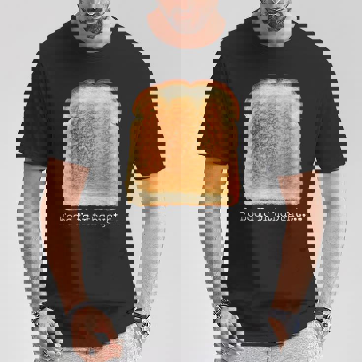 食パン トースト 食べ物 思考 おもしろい グルテンフリー ノベルティ Tシャツ 面白い贈り物