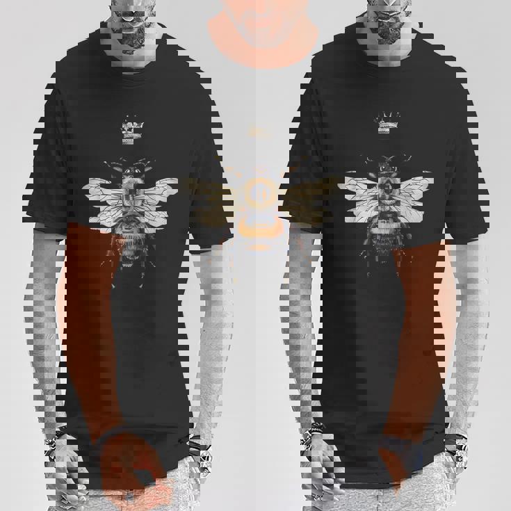 養蜂愛好家のためのモダンなフレンチ女王蜂。 Tシャツ 面白い贈り物