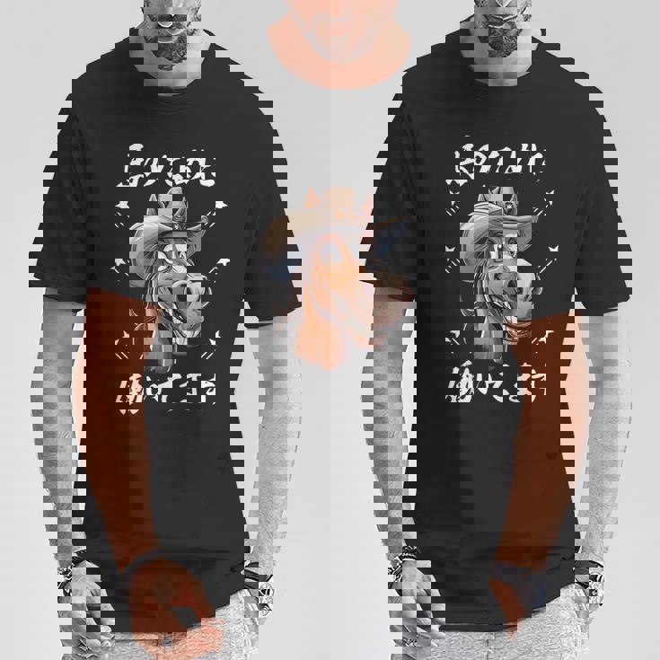 馬のために働いてます Tシャツ 面白い贈り物