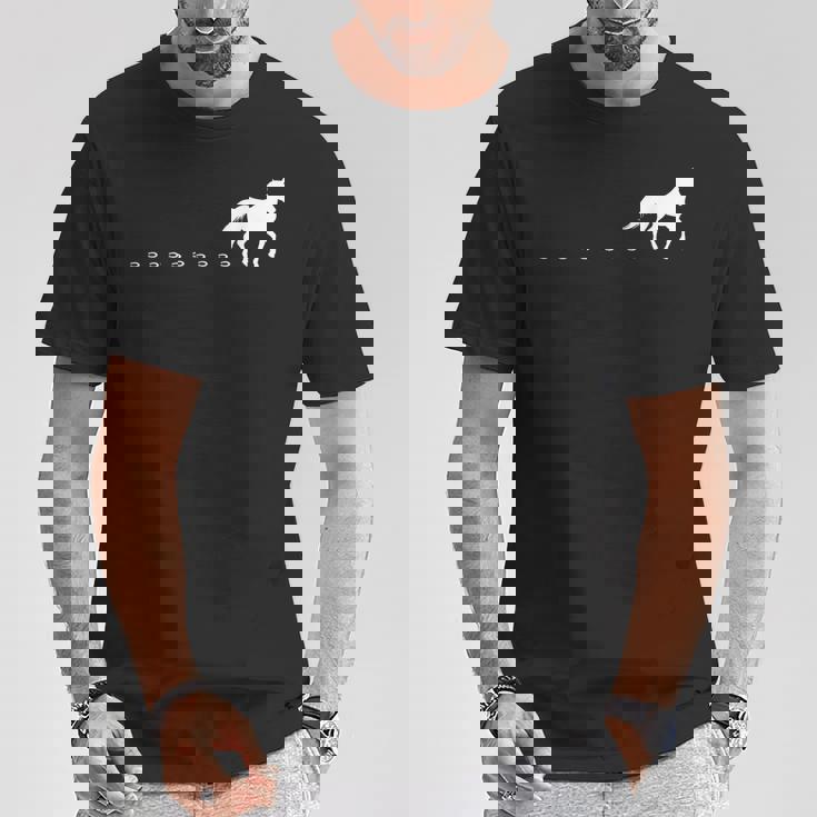 馬の線路、馬蹄、乗馬。 Tシャツ 面白い贈り物