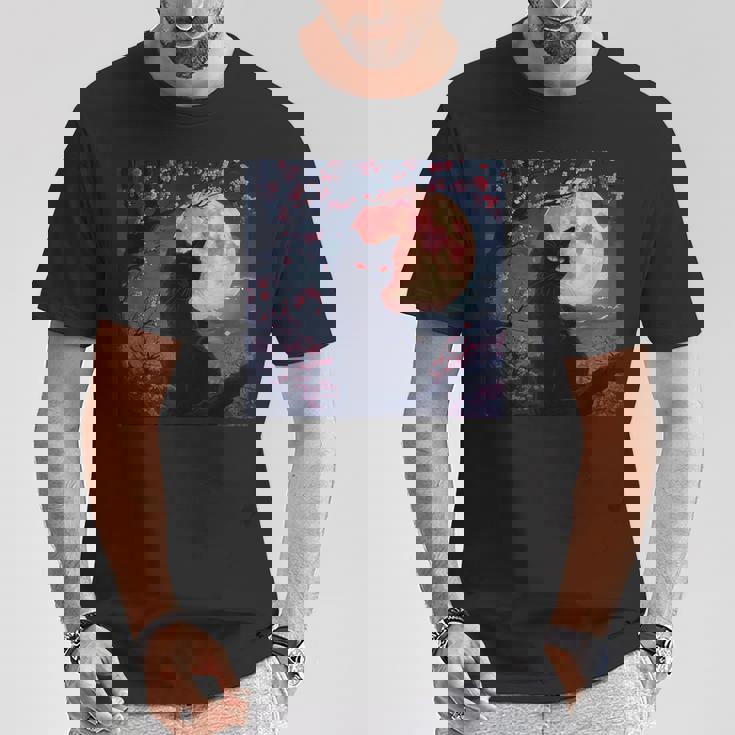 魅惑の赤い月 Tシャツ 面白い贈り物