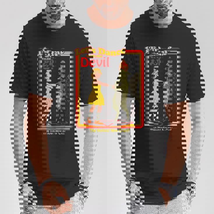 魔法のは、悪魔バフォメット悪魔と踊ってみましょうおかしい Tシャツ 面白い贈り物