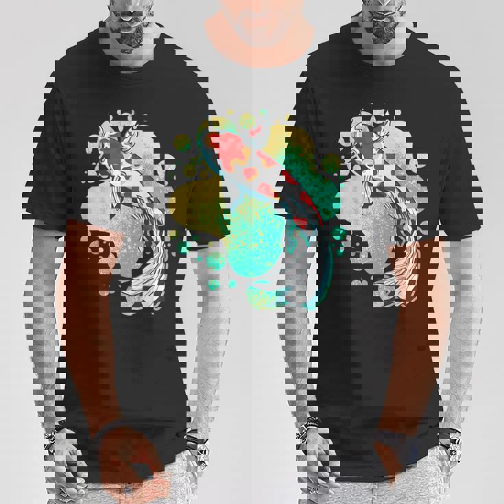 鯉 鯉 ジャパン 鯉 魚 エステ ベイパーウェーブ Tシャツ 面白い贈り物