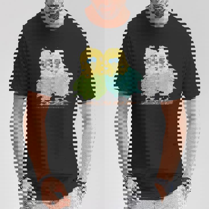 鳥 インコ かわいい ペット おもしろ 動物 イラスト Tシャツ 面白い贈り物