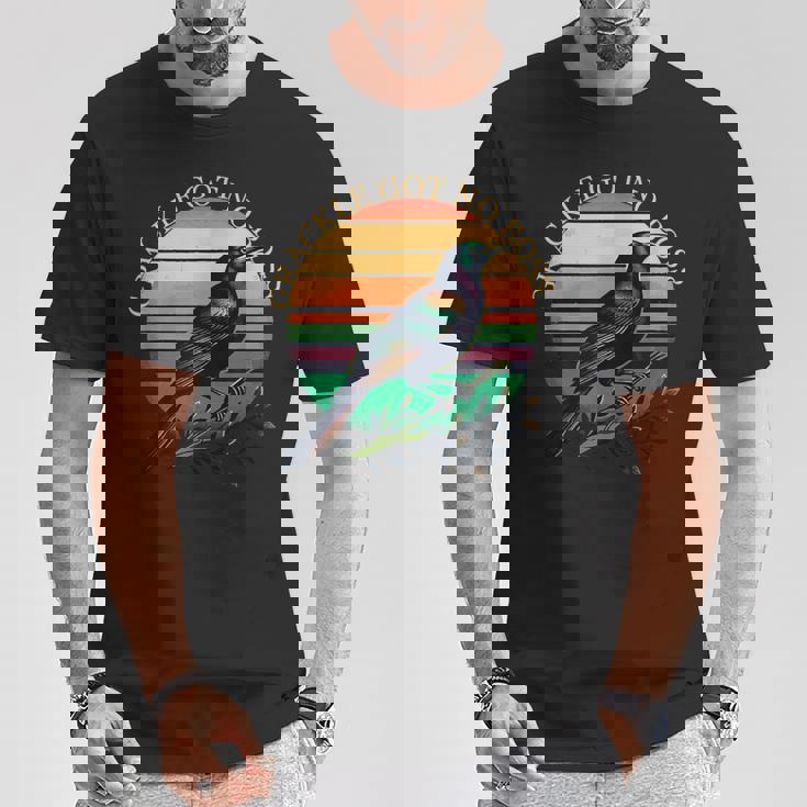 鳥 グラフィック グラックル 鳥の恋人 グラックル Got No Boss Tシャツ 面白い贈り物