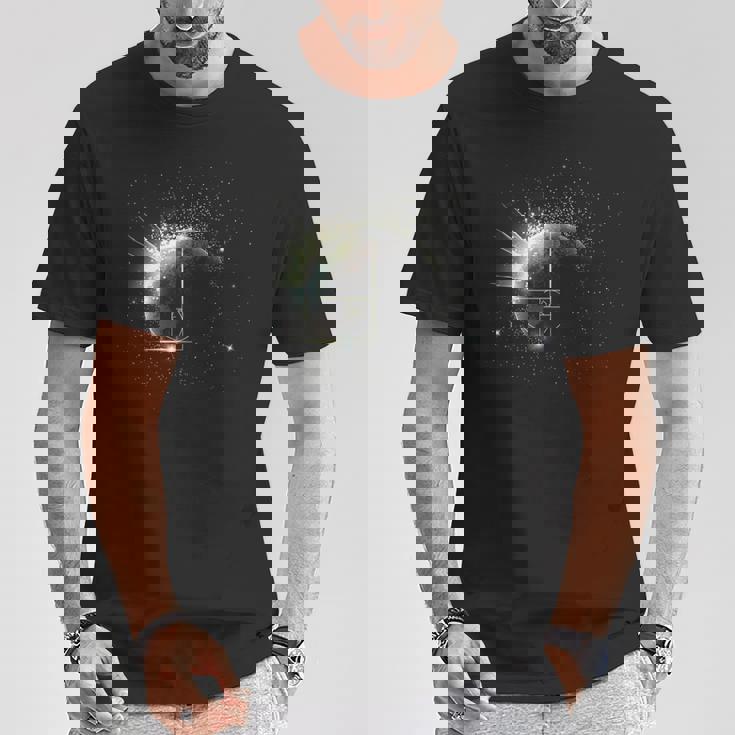 黄金比 フィボナッチ 数学先生 スパイラルスペース 惑星 ギフト Tシャツ 面白い贈り物