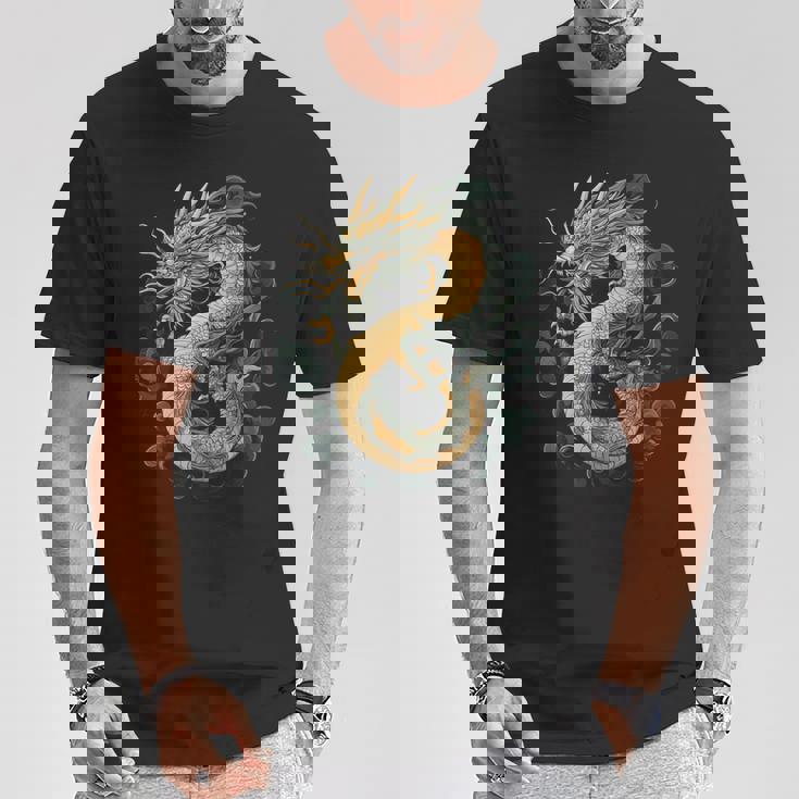 龍人 龍神 ドラゴン グラフィック 神話ドラゴン 龍神竜 Tシャツ 面白い贈り物