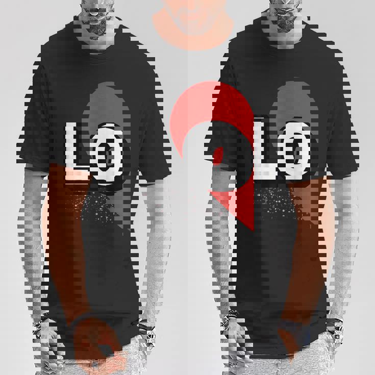 ２人で着るとハートが出来る Loveの文字になる 「Lo」カップル 恋人 Tシャツ 面白い贈り物