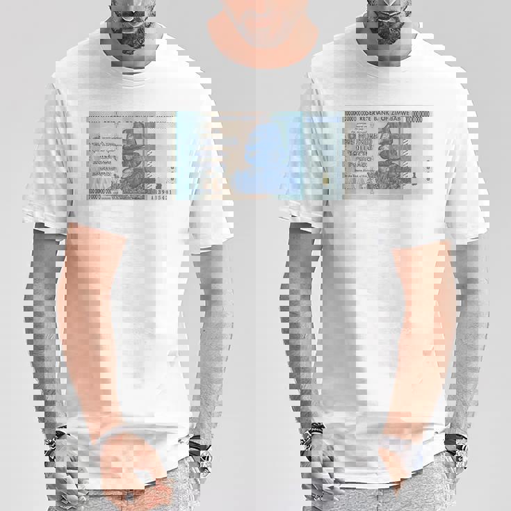 100兆 ジンバブエドル Tシャツ 面白い贈り物