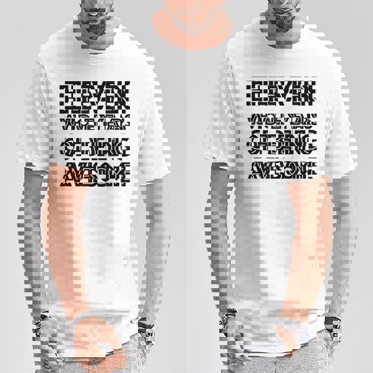 11歳の誕生日シャツギフト年齢11歳男の子女の子 Tシャツ 面白い贈り物