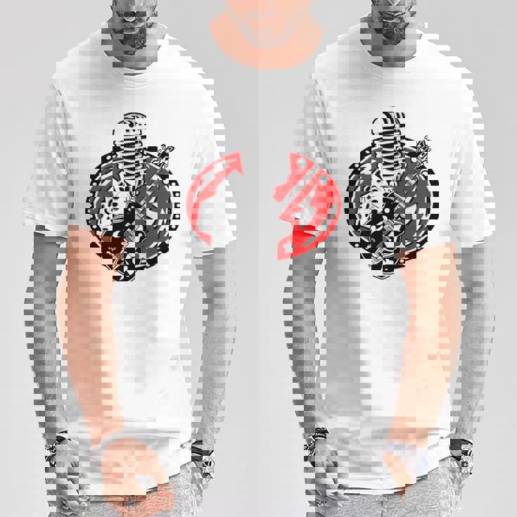 50年代ロカビリー ロックンロール ダンスパーティー レトロ 60年代音楽 長袖tシャツ Tシャツ 面白い贈り物