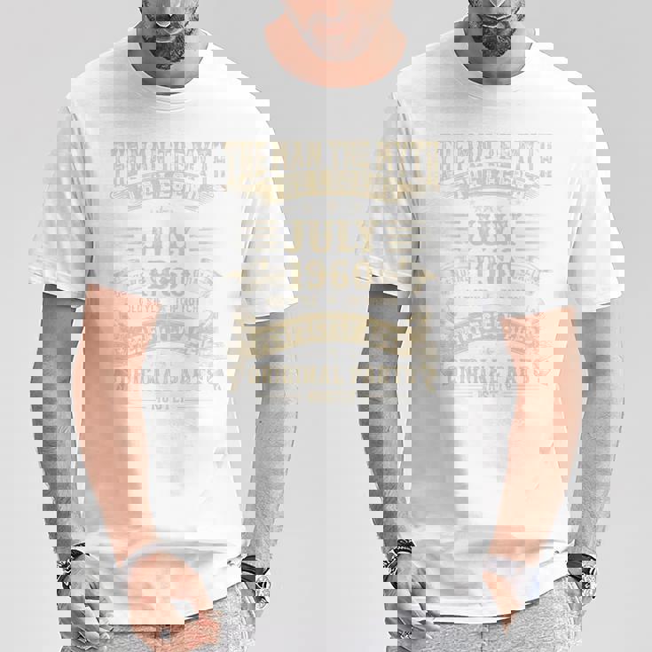 65歳の誕生日プレゼント 男性神話 1960年7月 長袖tシャツ Tシャツ 面白い贈り物