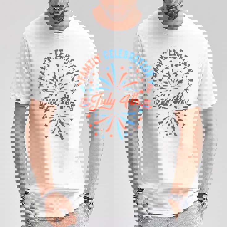 7月4日 家族祝 2024 おそろい ファミリー レトロ Tシャツ 面白い贈り物