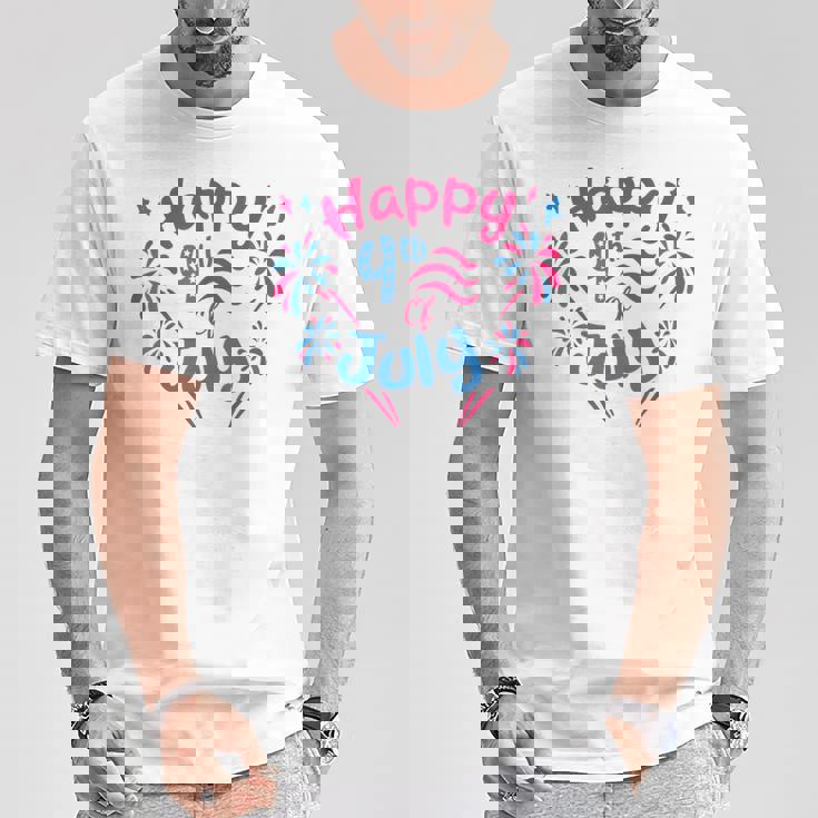 7月4日 花火監督 おかしな家族花火 Tシャツ 面白い贈り物