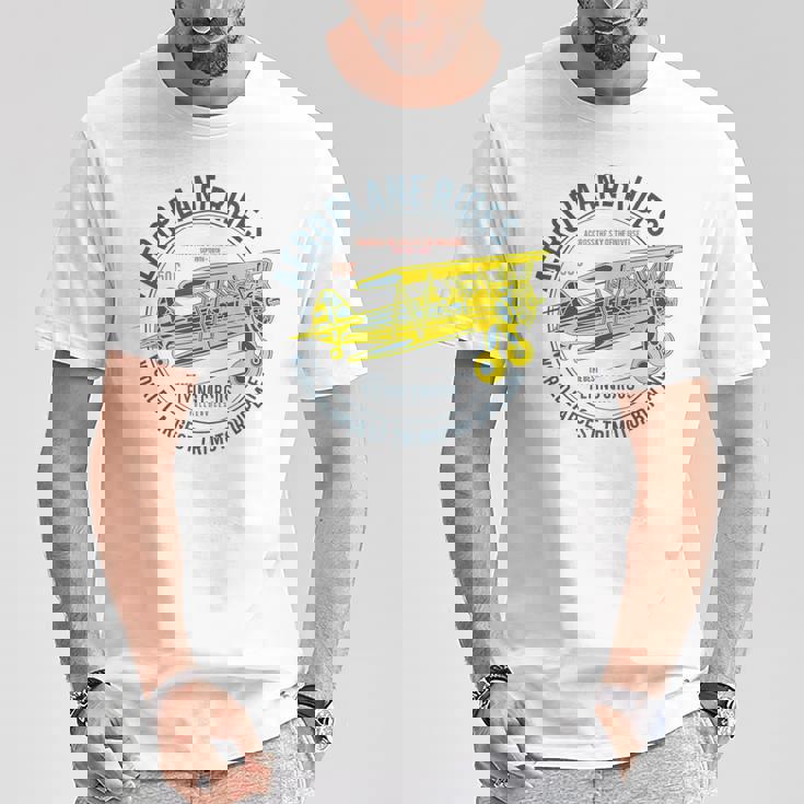 Aeroplane Rides カスタム フライングサーカス 複葉機 Tシャツ 面白い贈り物
