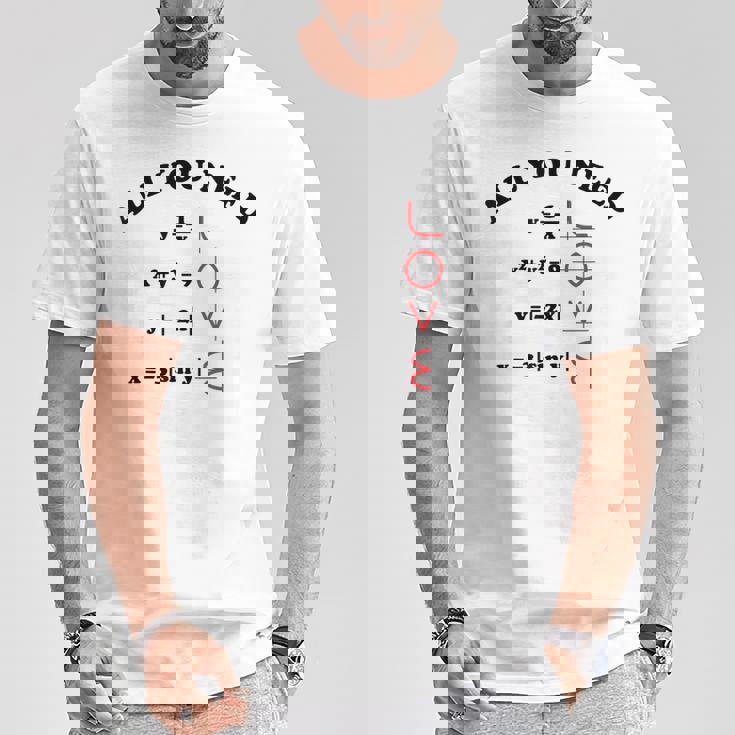 All You Need Is Love 数学グラフ方程式 黒文字 Tシャツ 面白い贈り物