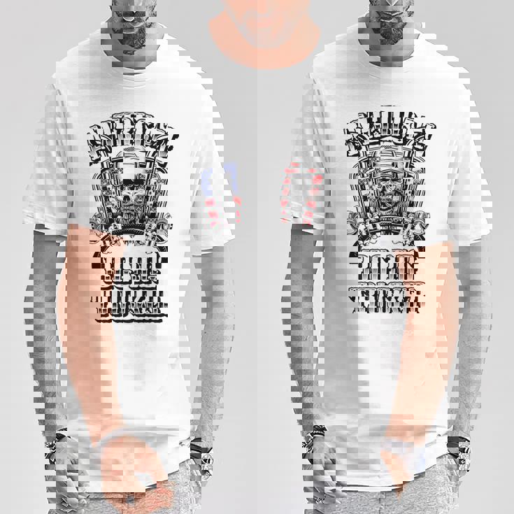 American Big Rig Trucker Heavy Haulage バックプリント Tシャツ 面白い贈り物