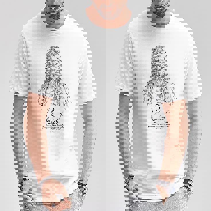Bach German Composerバッハ、ドイツの作曲家、音楽家、クラシカル Tシャツ 面白い贈り物