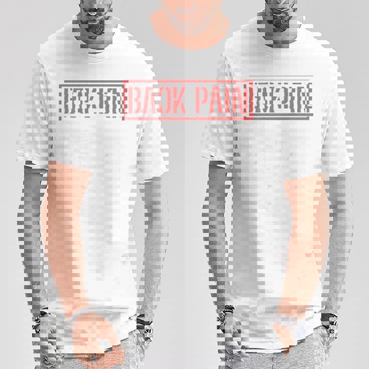 Back Pain In This Area On The Back Tシャツ 面白い贈り物