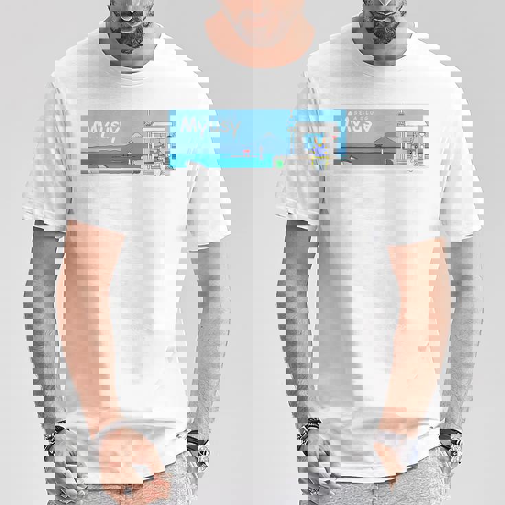 Beautifuleaside Town Hayama Unny Day Myusy Tシャツ 面白い贈り物