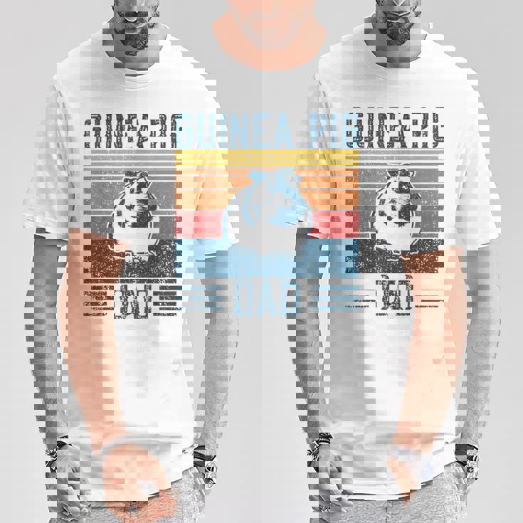 Best モルモット Dad ヴィンテージモルモット Tシャツ 面白い贈り物