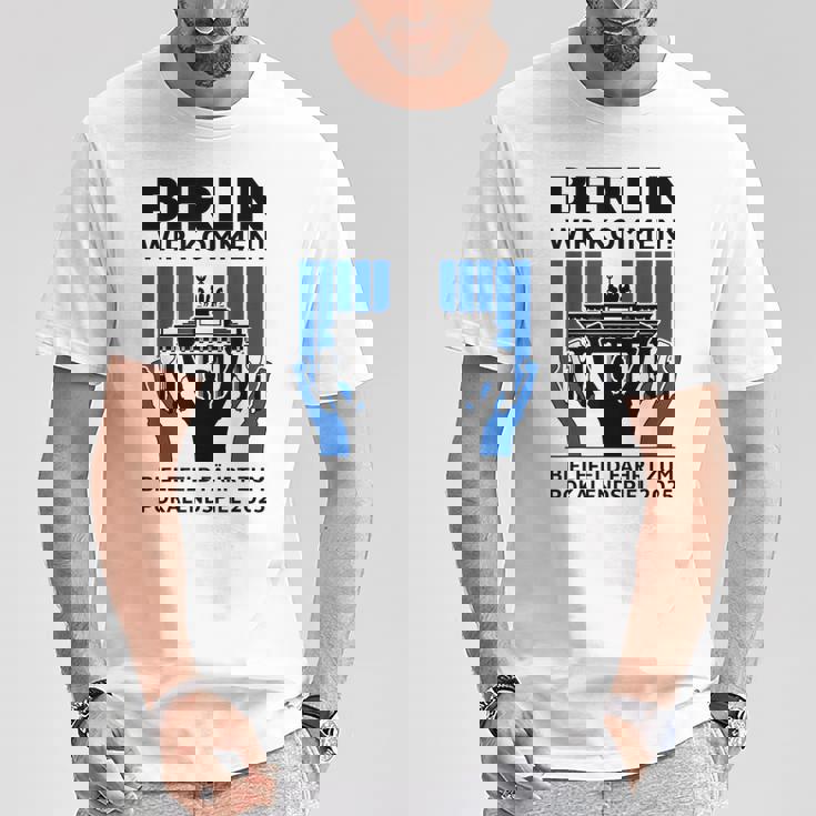 Bielefeld Berlin Pokal Endspiel Cup Final 2025 Football T-Shirt Lustige Geschenke