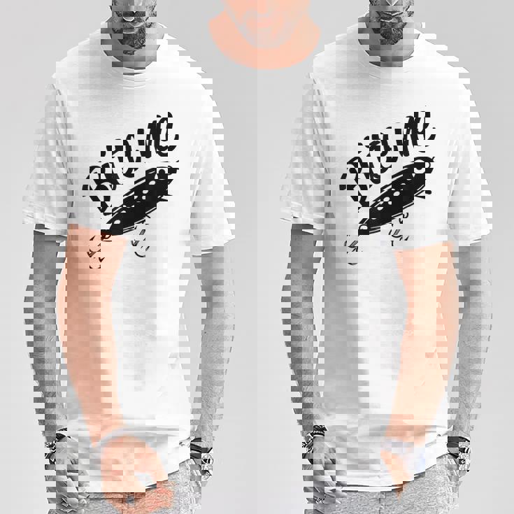 Bite Me 面白いフィッシャーマンフィッシングルアー Tシャツ 面白い贈り物