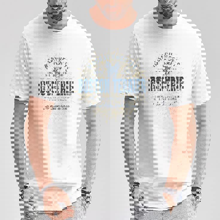 Boston Terrierギフトヴィンテージボストン・テリア Tシャツ 面白い贈り物