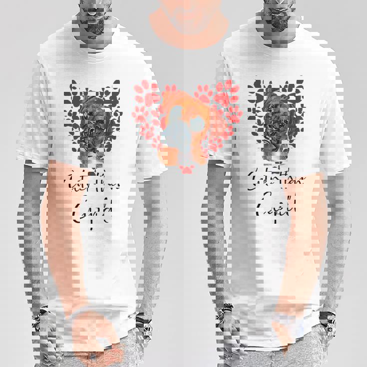 Boxer Dog Cuter Than Cupidalentines Day ボクサー犬 Tシャツ 面白い贈り物