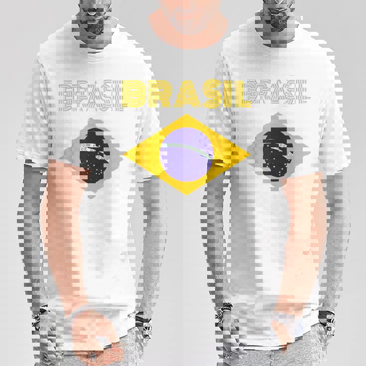 Brasilブラジルブラジル国旗 Tシャツ 面白い贈り物
