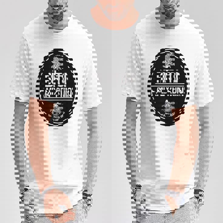 Burtonバートン ファミリーリユニオン 私たちのルーツは強い木 Tシャツ 面白い贈り物