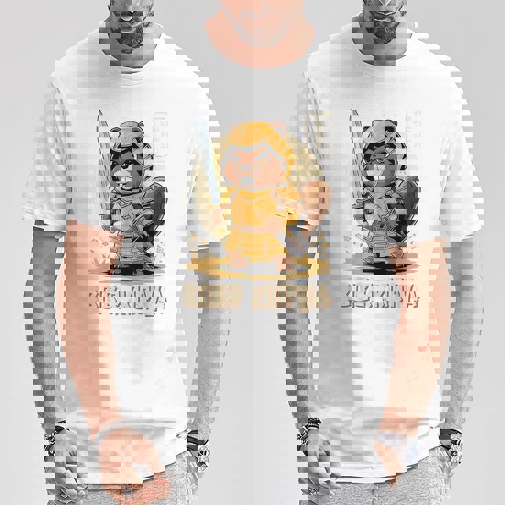 Bóbr Kurwa サムライ 日本人 ボーバー クルワ ポーランド語 ミーム ボブル Tシャツ 面白い贈り物