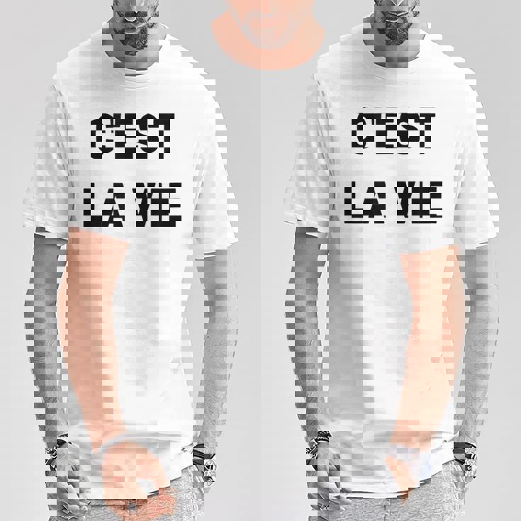 C'est Laie フランス語格言グラフィックデザイン Tシャツ 面白い贈り物