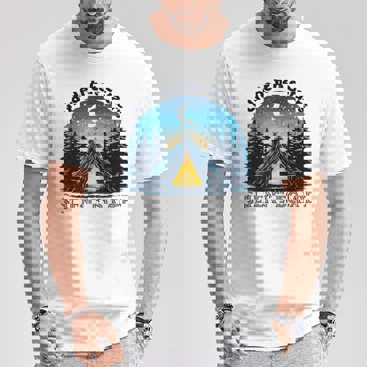 Campingtars タイムアウト リラックス ホリデー キャンプ キャンパー 自然 Tシャツ 面白い贈り物