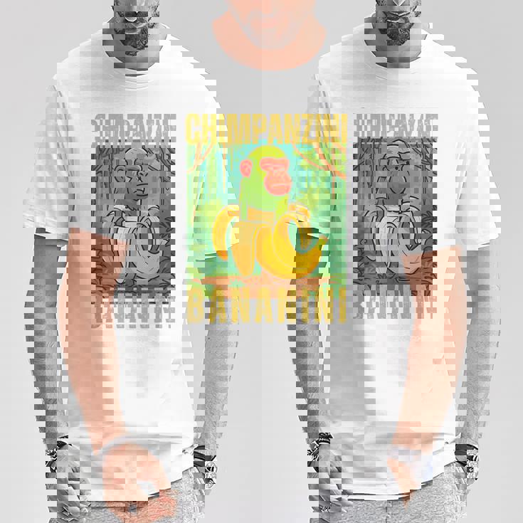 Chimpanzini Bananini Italian Brainrot Tシャツ 面白い贈り物