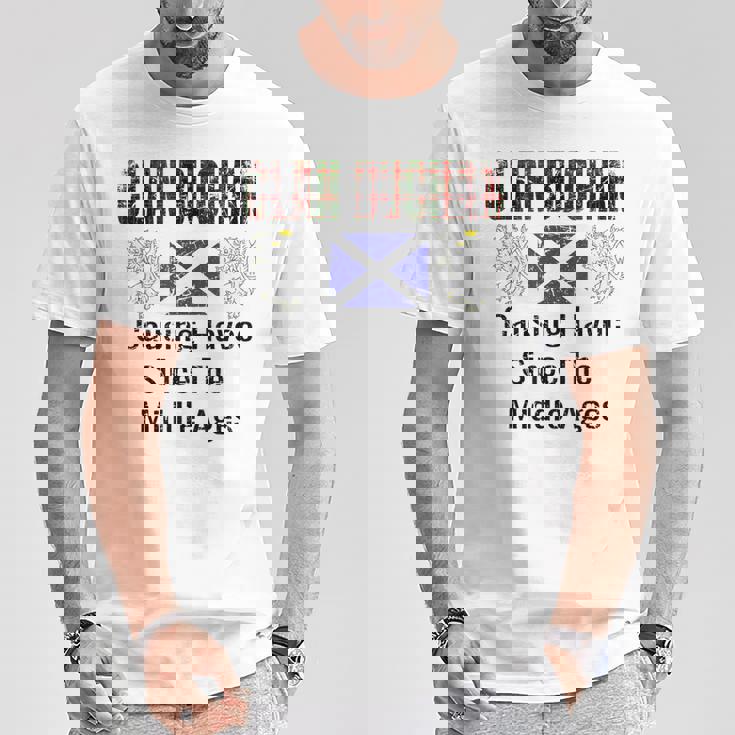 Clan Buchan Tartancottish Family Namecotland Pride Tシャツ 面白い贈り物