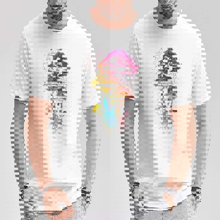 Colorful Minimalic Drippingkull 長袖tシャツ Tシャツ 面白い贈り物