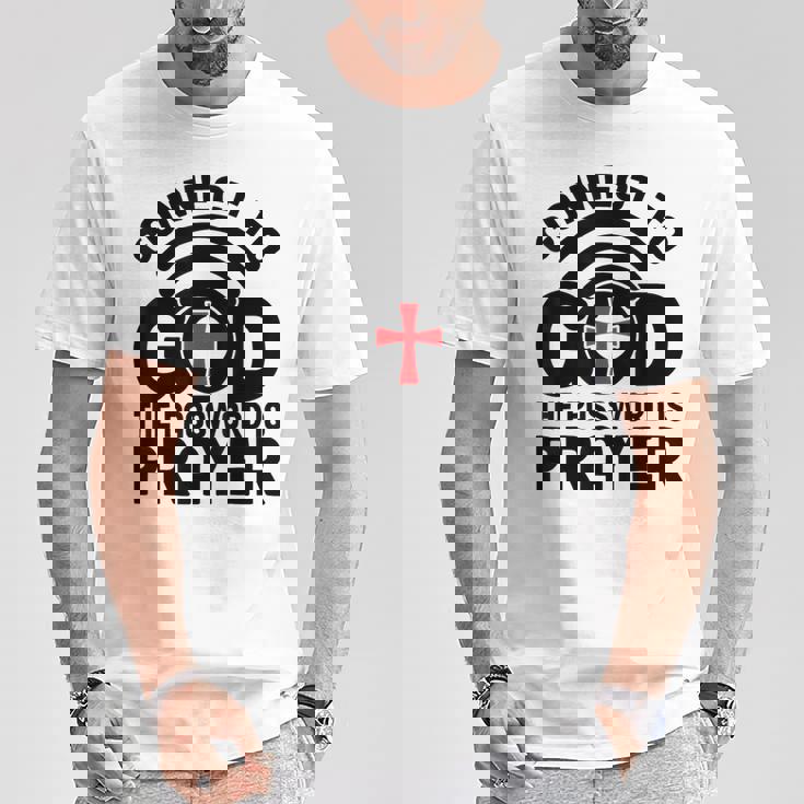 Connect To God The Password Is Prayer Jesus Christian Faith。 Tシャツ 面白い贈り物
