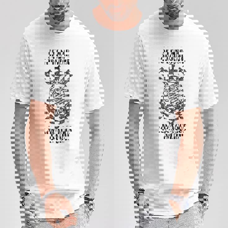 Corinthiansomos Loucos ホワイト Tシャツ 面白い贈り物