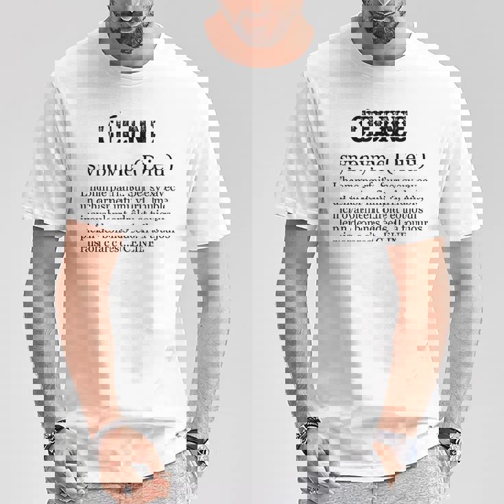 Céline ファーストネームの定義 Tシャツ 面白い贈り物