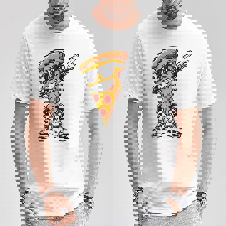 Dabbing Pizza スライス ダンス ピザ 幼児 男の子 ダンス 食通 Tシャツ 面白い贈り物