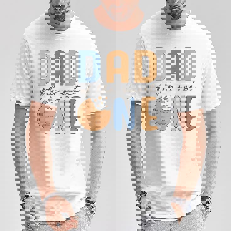 Dad Of Theweet One クッキーとミルク 1歳の誕生日パーティー Tシャツ 面白い贈り物