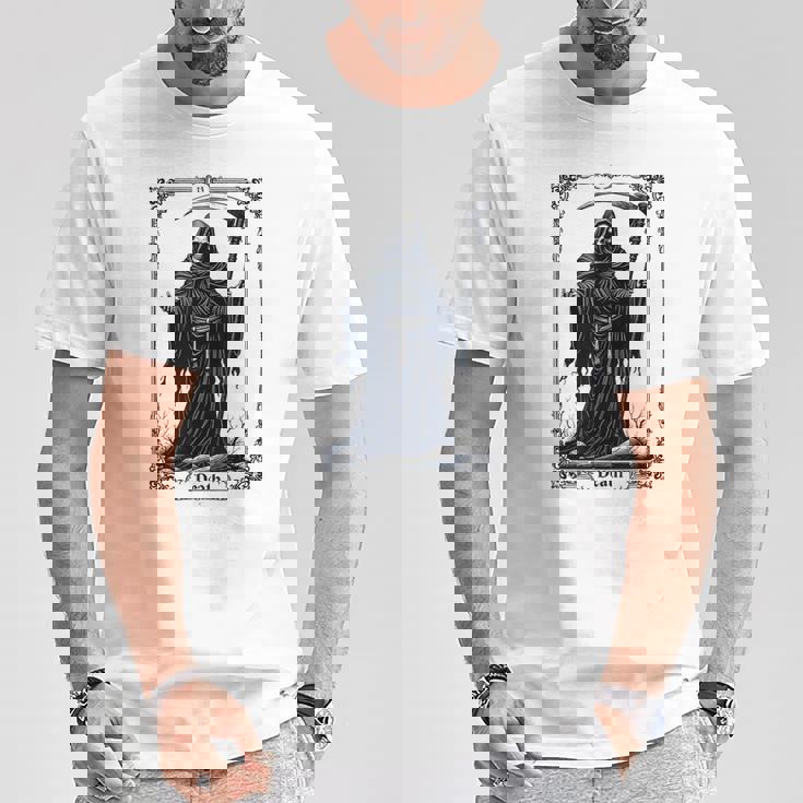 Death Tarot Card 13 Craft Gothic Reaper Aesthetic Tシャツ 面白い贈り物