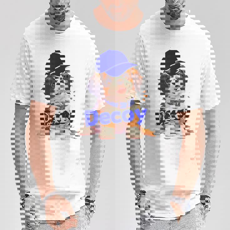 Decoy 愛犬 子犬 デコピン Decoy Kooikerhondje Puppy Tシャツ 面白い贈り物